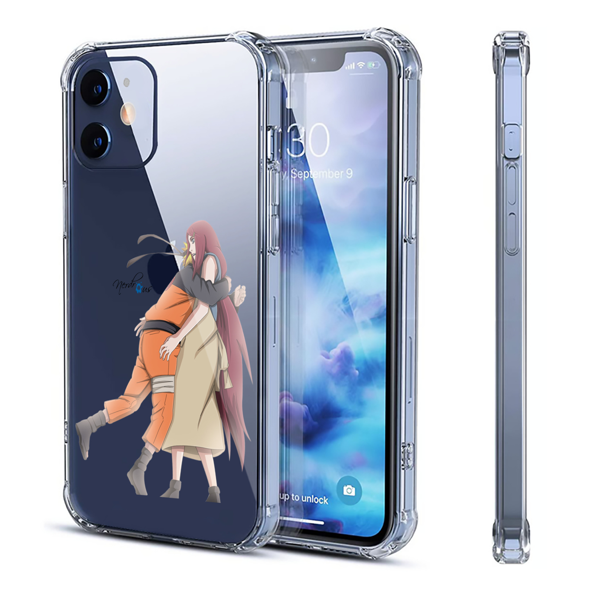 （画像用） NARUTO -ナルト- うずまき ナルト Uzumaki Naruto 【iPhone 12シリーズ対応】透明スマホケース（クリアソフトケース）